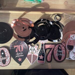 Amazon Rose pink and Black Party Set